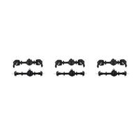 Gvvsjgdbis Lot de 6 ponts d'essieu avant et arrière en métal de rechange pour B1 B14 B24 C14 C24 C34 C44 1/16 RC Pièces de rechange de voiture
