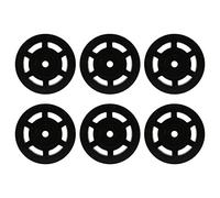 Gvvsjgdbis Lot de 6 poulies à roulement noir de 95 mm pour équipement de gym, pièce résistante à l'usure
