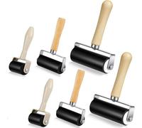 Gvvsjgdbis Lot de 6 rouleaux en caoutchouc pour impression adhésive, bloc d'encre, papier peint, estampage, scrapbooking