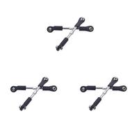 Gvvsjgdbis Lot de 6 tiges de direction en métal 8124 75-85 mm pour 1/8 9116 9020 9072 9071 9203 08425 08426 08427 08428 Pièces de voiture RC