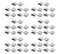 Gvvsjgdbis Lot de 60 pièces de rechange type B Micro-USB femelle