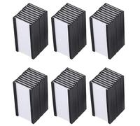 Gvvsjgdbis Lot de 60 porte-étiquettes magnétiques de 2,5 x 5,1 cm avec inserts de cartes blanches et protections en plastique transparent