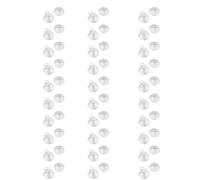 Gvvsjgdbis Lot de 60 ventouses en plastique transparent avec crochets en métal pour décoration de fenêtre ou armoire