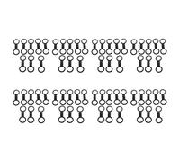 Gvvsjgdbis Lot de 64 sangles en silicone pour masque de plongée avec tuba Noir