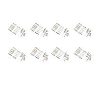 Gvvsjgdbis Lot de 64 tiges de tirage en métal pour châssis MN D90 D91 D96 D99 D99S MN90 MN99S 1/12, argenté