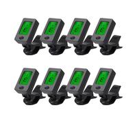 Gvvsjgdbis Lot de 8 accordeurs de guitare à clipser pour ukulélé, guitare, basse, mandoline pour améliorer la stabilité de l'accordage, pièces d'instruments de musique