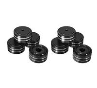 Gvvsjgdbis Lot de 8 supports d'isolation en aluminium pour haut-parleur Hi-Fi AMP Noir 40 x 20 mm