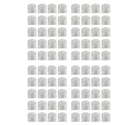 Gvvsjgdbis Lot de 80 boutons de commande en forme de dôme pour guitare - Argenté