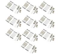 Gvvsjgdbis Lot de 80 tiges de tirage en métal pour châssis MN D90 D91 D96 D99 D99S MN90 MN99S 1/12 Argenté