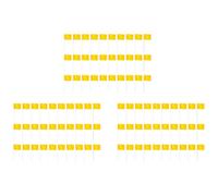 Gvvsjgdbis Lot de 90 drapeaux de marquage pour pelouse, petits drapeaux en PVC, drapeaux de pelouse, drapeaux de jardin, drapeaux d'enquête, jaune