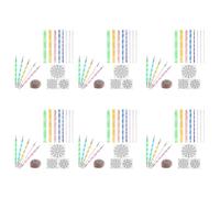 Gvvsjgdbis Lot de 96 outils de pointillage mandala pour peinture sur roches, kit de pochoirs mandala, stylet, argile, sculpture, outils de sculpture