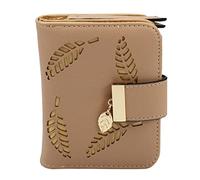 Gvvsjgdbis Luxe Femmes Portefeuille Bourse Femme Portefeuille Dame Portefeuilles Courts (Abricot)