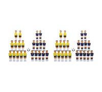 Gvvsjgdbis Machine de Football Table de Football et des Accessoires Jaune + Bleu Royal avec des Balles 44 Pieces par Une Boite