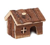 Gvvsjgdbis Maison en Bois Maison Exquise avec CheminéE pour Hamster Chinchillas Cobayes de Haute Qualité