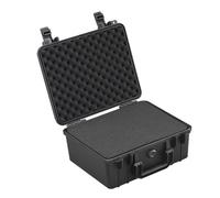Gvvsjgdbis Mallette à outils de protection étanche aux chocs et à la poussière - Étui de transport compact multifonction pour entrepôt extérieur - Noir