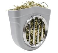 Gvvsjgdbis Mangeoire à foin pour petits animaux, anti-mastication, grille de luzerne pour cage à lapin, clapier, crate
