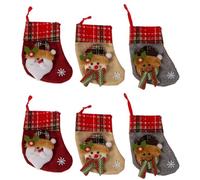 Gvvsjgdbis Mini chaussettes de Noël à suspendre pour sapin de Noël, sacs cadeaux faciles à utiliser