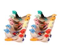 Gvvsjgdbis Mini oiseau artificiel couleur bricolage artisanat maison fée jardin décoration ornements cadeau A