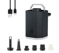 Gvvsjgdbis Mini pompe à air, petite pompe à air de voyage avec lumière de camping et aspiration, pour tapis de camping, sac de rangement sous vide à ventouse