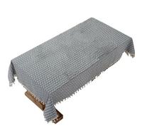 Gvvsjgdbis Nappe en coton et lin anti-poussière pour cuisine, salle à manger, décoration en lin, facile à utiliser, 140 x 180 cm