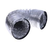 Gvvsjgdbis Nouveau 4 tuyaux de ventilation 100 mm Tuyau en aluminium PVC Tuyau de ventilation Tuyau d'évacuation flexible 1,5 m Système d'aération Aération Système d'air