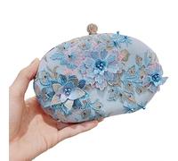 Gvvsjgdbis Nouveau Diamant Femme Perle Sac à Main de Luxe ÉLéGant Cristal Fleur Robe de Soirée de Mariage Jour de Mariée D'Embrayage Sac Bourse