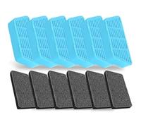 Gvvsjgdbis Nouveaux Filtres de Rechange pour à Eau pour Chat, 2,2 L/74 Oz, Filtres et Éponges de Rechange pour à Eau Automatique pour Animaux de Compagnie, 6 Pièces