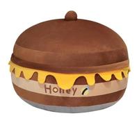 Gvvsjgdbis Oreiller en peluche imitation pot de miel 3D, coussin de remplissage doux, pour chambre d'enfant, école, salle de classe, décoration de canapé