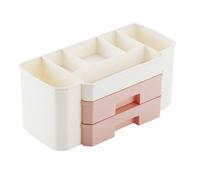 Gvvsjgdbis Organisateur de maquillage, trousse de maquillage pour bijoux, accessoires de cheveux, produits de beauté de la peau, boîte de rangement de maquillage, installation facile, rose