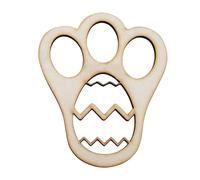 Gvvsjgdbis Ornement en cristal en forme d'oiseau - Empreinte de pied de lapin de Pâques - Réutilisable