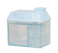 Gvvsjgdbis Paniers de rangement polyvalents en plastique pour chambre à coucher, salon, salle de bain, motif dessin animé, bleu