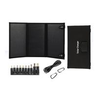 Gvvsjgdbis Panneau solaire pliable 30 W 18 V Type-C USB chargeur photovoltaïque pour téléphone portable extérieur charge rapide banque d'alimentation mobile facile à installer et à utiliser Noir