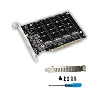 Gvvsjgdbis PCIEX16 NVME PCB PH44 NVME 4-Disk Array Card PCIE Signal Split Array Card Extension Card Array Card Array Adapter Card