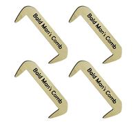 Gvvsjgdbis Peigne drôle en bois sans dents - Peigne chauve - Cadeau surprise