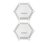 Gvvsjgdbis Peigne hexagonal en acier inoxydable pour revêtement de peinture humide (épaisseur 2 mm)