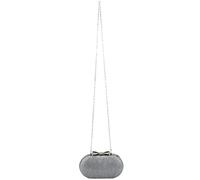 Gvvsjgdbis Perlée De Mariage De La Mariée Sac De Soirée Pour Femme Chaîne À Main À Bandoulière Strass Élégants Pochette Sac De Soirée En Forme D'Œuf Embrayage De Jour (Argent)