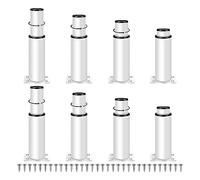 Gvvsjgdbis Pieds de Meuble Réglables en 8 Pièces, Pieds D'Armoire Réglables en Hauteur 120 mm -180 mm Blanc