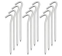 Gvvsjgdbis Piquets de en Aluminium Adaptés au Camping, Auvent avec Crochets 12 Pièces