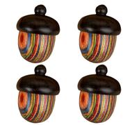 Gvvsjgdbis Pomme de Pin Dévissable Noisette DIY Accessoires Pendentif Porte-Clés Rangement Petite Boîte Modèle Couleur