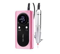 Gvvsjgdbis Ponceuse à ongles à faible bruit Machine professionnelle pour enlever les ongles Machine à vernis à ongles Outil de manucure Salon Rose
