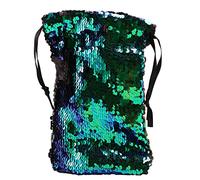 Gvvsjgdbis Porte-Monnaie A Paillettes Pour Filles Organisateur De Changement De Porte-Cles De La Carte Mignonne Bourse D'Argent De Point Polka Portefeuille Portable Etui Vert Noir