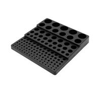 Gvvsjgdbis Porte-outils multifonction 131 trous Boîte de rangement pour forets Noir