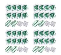 Gvvsjgdbis Pour VK200 FP200 Pièces pour sac Kobold Filtre de rechange 32 sacs VK200 + 8 filtres HEPA + 48 parfums