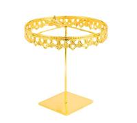 Gvvsjgdbis Présentoir à bijoux en forme de couronne pour collier et boucles d'oreilles, facile à installer et à utiliser