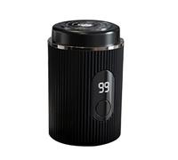 Gvvsjgdbis Rasoir électrique portable avec chargement USB, affichage numérique intelligent, rasoir de voyage pour homme, cadeau pour homme, noir