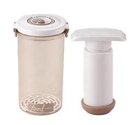 Gvvsjgdbis Récipient sous vide pour le stockage des aliments avec pompe manuelle, appareil de mise sous vide universel portable pour garde-manger, 2,3 L, durable, facile à utiliser