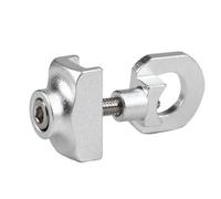 Gvvsjgdbis Régulateur de Chaîne en Alliage D'Aluminium pour Tendeur de Chaîne de Vélo Pliable, Adapté à la Fermeture à Glissière de Vélo Pliable. Argent
