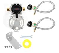 Gvvsjgdbis Régulateur de propane pour camping-car avec tuyau, régulateur de gaz propane LP à 2 réservoirs très résistants avec jauge