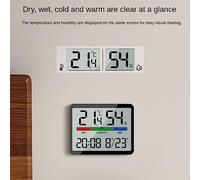 Gvvsjgdbis RéVeil NuméRique TempéRature et Humidité MèTre Horloge Multifonctionnel IntéRieur MéNage RéVeil éLectronique -A