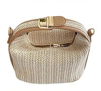 Gvvsjgdbis Sac à BandoulièRe en Paille pour Femmes Convient pour Sac à Main et Sac à Main D'éTé à Tricoter BohèMe